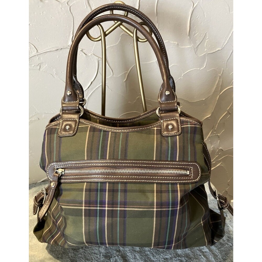 NWOT Chaps Ralph Lauren Multi color Plaid Bag